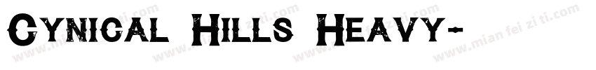 Cynical Hills Heavy字体转换